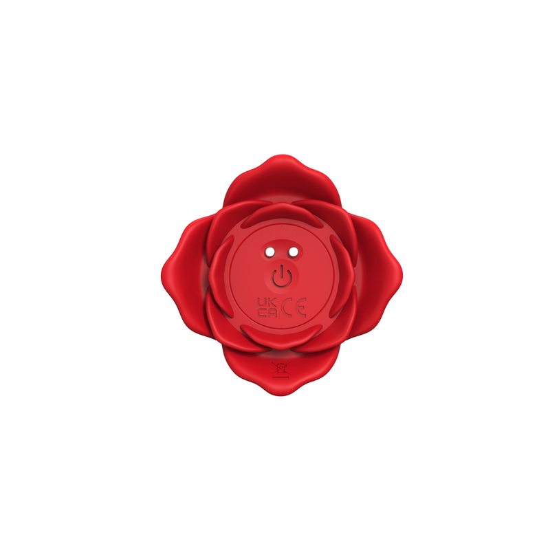 Inner Bloom - Plug anal vibrant en forme de fleur - Rouge-Erotiekvoordeel.nl