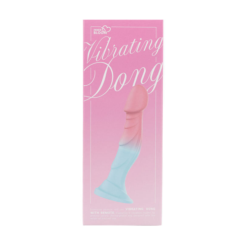 Inner Bloom - Dildo vibrante con telecomando - Rosa/Azzurro-Erotiekvoordeel.nl