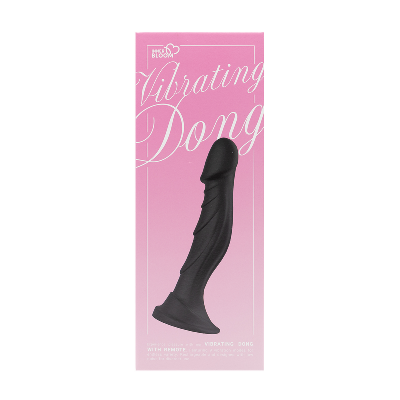 Inner Bloom - Gode vibrant avec télécommande - Noir - Erotiekvoordeel.nl
