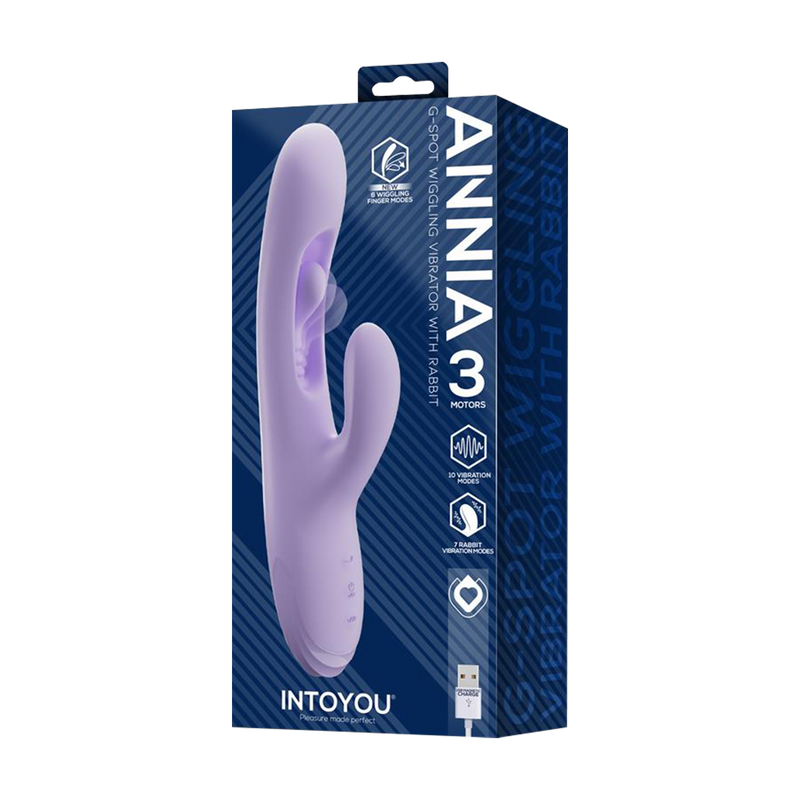 Intoyou - Annia 3 - Vibratore per punto G con movimento delle dita - Lilla - Erotiekvoordeel.nl