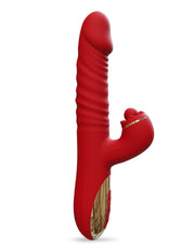 Intoyou - Ascen - Vibratore Rabbit - Vibratore Rabbit con vibrazione a spinta e oscillante con controllo tramite app - Rosso-Erotiekvoordeel.nl