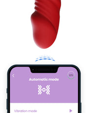 Intoyou - Ascen - Rabbit Vibrator - Rabbit Vibrator con funzione di spinta e oscillazione controllabile tramite app - Rosso-Erotiekvoordeel.nl