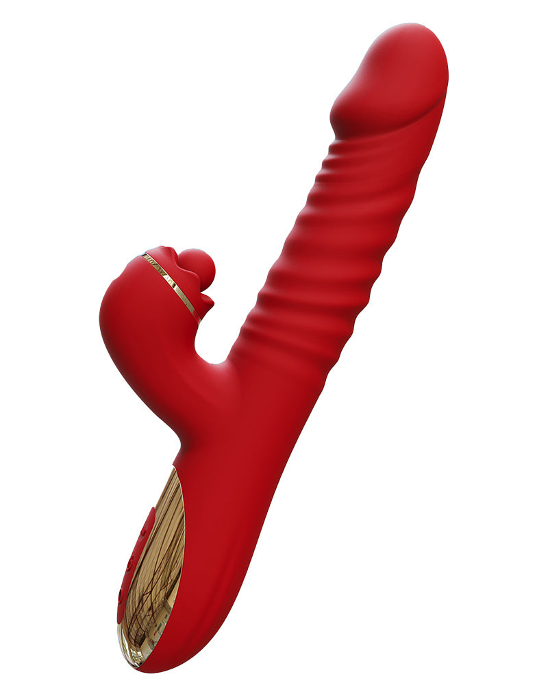 Intoyou - Ascen - Rabbit Vibrator - Rabbit Vibrator con funzione di spinta e oscillazione e controllo tramite app - Rosso-Erotiekvoordeel.nl