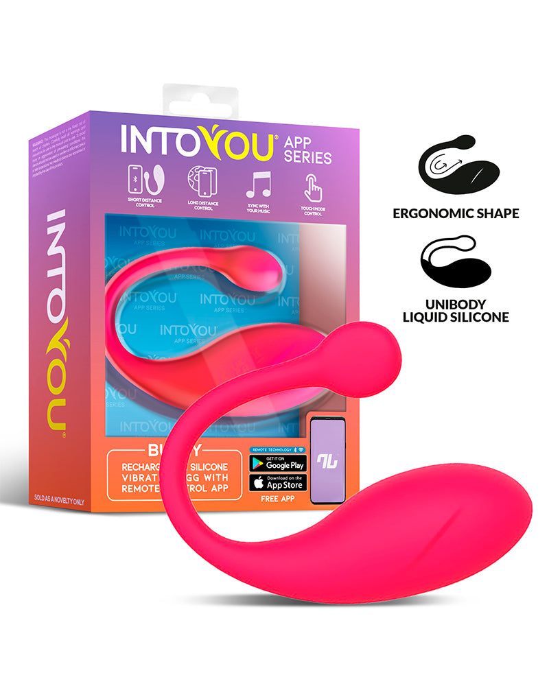 Intoyou - Bulby - Uovo vibrante con app - Rosa intenso - Erotiekvoordeel.nl
