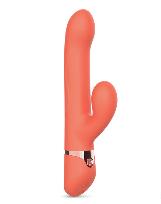 Intoyou - Mindy - Vibratore Rabbit Tapping con funzione di percussione e app - Arancione corallo - Erotiekvoordeel.nl