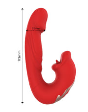 Intoyou - Mouty - Vibratore Rabbit Bitting & Flipping con app - Rosso-Erotiekvoordeel.nl