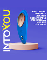 Intoyou - Vibratore per tanga - Slip vibrante - Con controllo tramite app - Blu-Erotiekvoordeel.nl