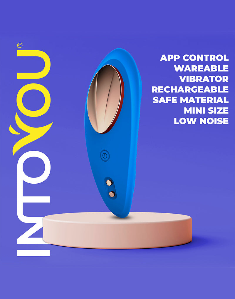 Intoyou - Vibratore per tanga - Slip vibrante - Con controllo tramite app - Blu-Erotiekvoordeel.nl