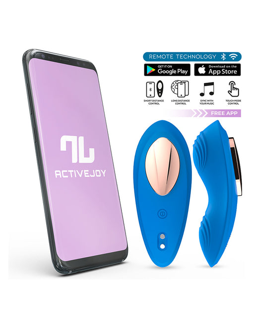 Intoyou - Vibratore per tanga - Slip vibrante - Con controllo tramite app - Blu-Erotiekvoordeel.nl