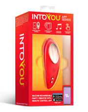 Intoyou - Vibratore per tanga - Slip vibrante - Con controllo tramite app - Rosso-Erotiekvoordeel.nl