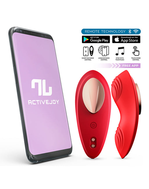 Intoyou - Vibratore per tanga - Slip vibrante - Con controllo tramite app - Rosso-Erotiekvoordeel.nl
