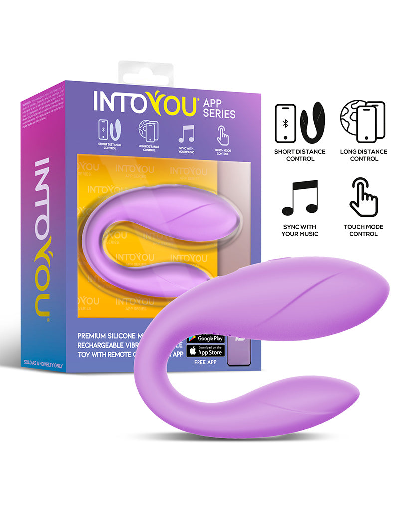 Intoyou - Vibratore di coppia con controllo tramite app - Lila-Erotiekvoordeel.nl