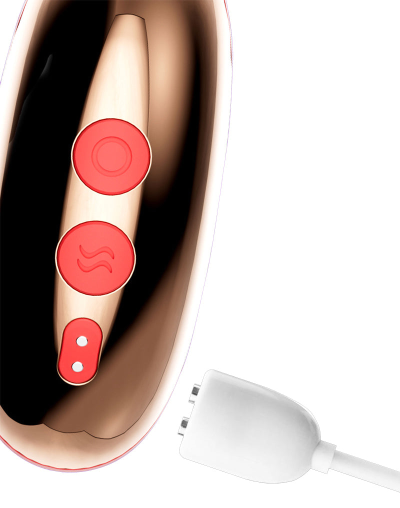 Intoyou - Rondy - Vibratore clitorideo leccante - Con controllo tramite app - Rosso-Erotiekvoordeel.nl