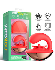Intoyou - Rondy - Vibratore clitorideo leccante - Con controllo tramite app - Rosso-Erotiekvoordeel.nl