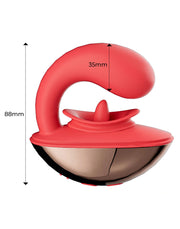 Intoyou - Rondy - Vibratore clitorideo leccante - Con controllo tramite app - Rosso-Erotiekvoordeel.nl