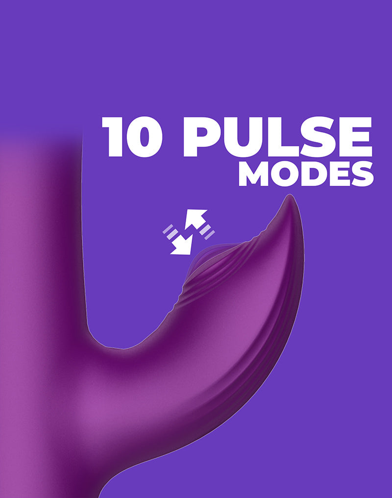 Intoyou - Sendel - Vibratore Rabbit con anello di perline mobile e controllo tramite app - Viola-Erotiekvoordeel.nl