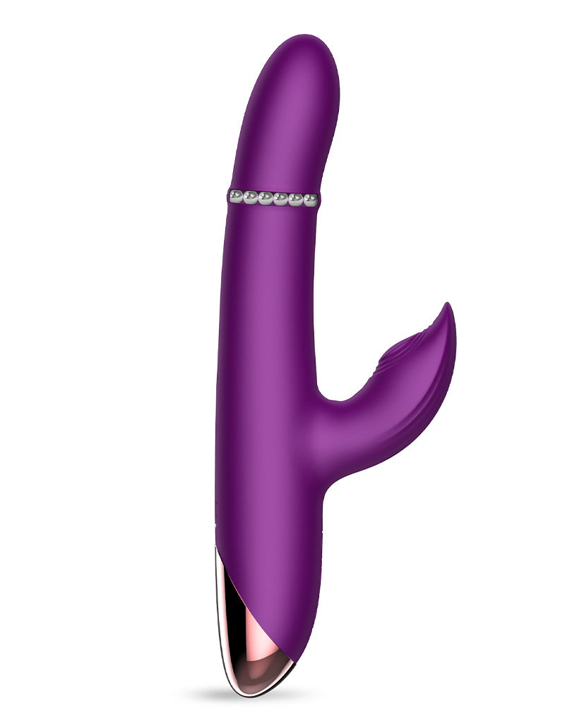 Intoyou - Sendel - Vibratore Rabbit con anello di perline mobile e controllo tramite app - Viola-Erotiekvoordeel.nl