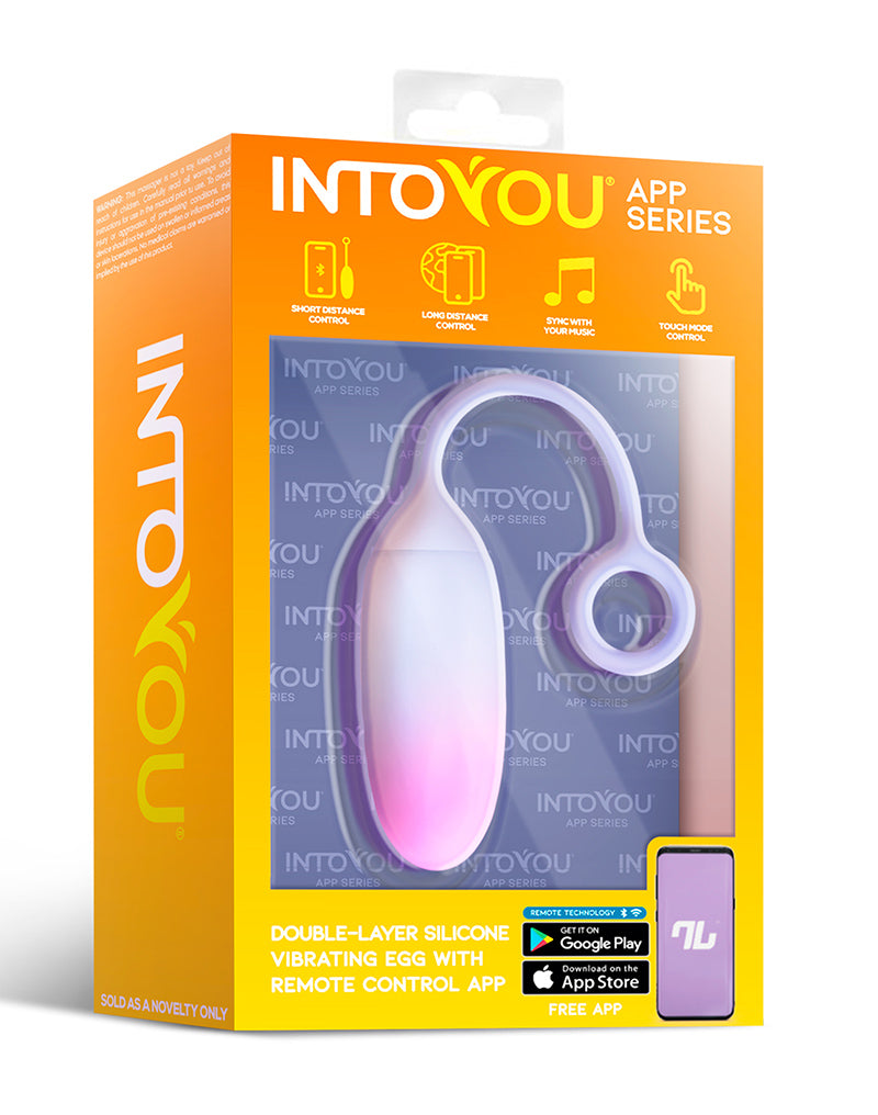 Intoyou - Uovo vibrante con controllo tramite app - Blu/Rosa - Erotiekvoordeel.nl
