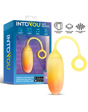 Intoyou - Uovo vibrante con controllo tramite app - Giallo/Arancione - Erotiekvoordeel.nl
