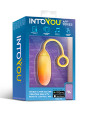 Intoyou - Uovo vibrante con controllo tramite app - Giallo/Arancione - Erotiekvoordeel.nl