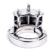 KIotos - Adjustable Stainless Steel Chastity Cage With Padlock-Erotiekvoordeel.nl
