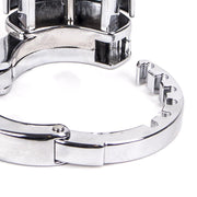 KIotos - Adjustable Stainless Steel Chastity Cage With Padlock-Erotiekvoordeel.nl