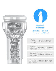 Kiiroo - Feel Pocket Stroker Crystal - Trasparente - Erotiekvoordeel.nl