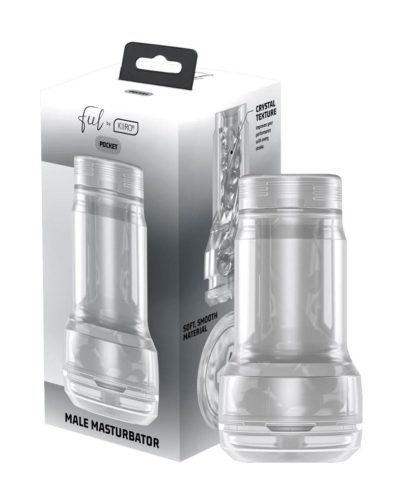 Kiiroo - Feel Pocket Stroker Crystal - Trasparente - Erotiekvoordeel.nl