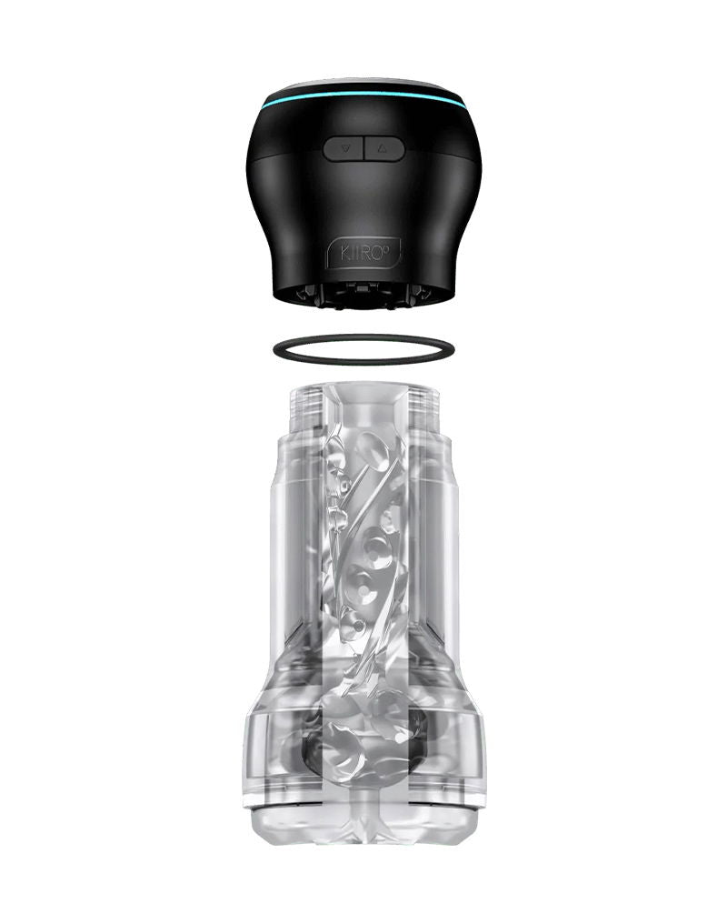 Kiiroo - Feel Pocket Stroker Crystal and Powerblow Combo - Black/Transparent-Erotiekvoordeel.nl