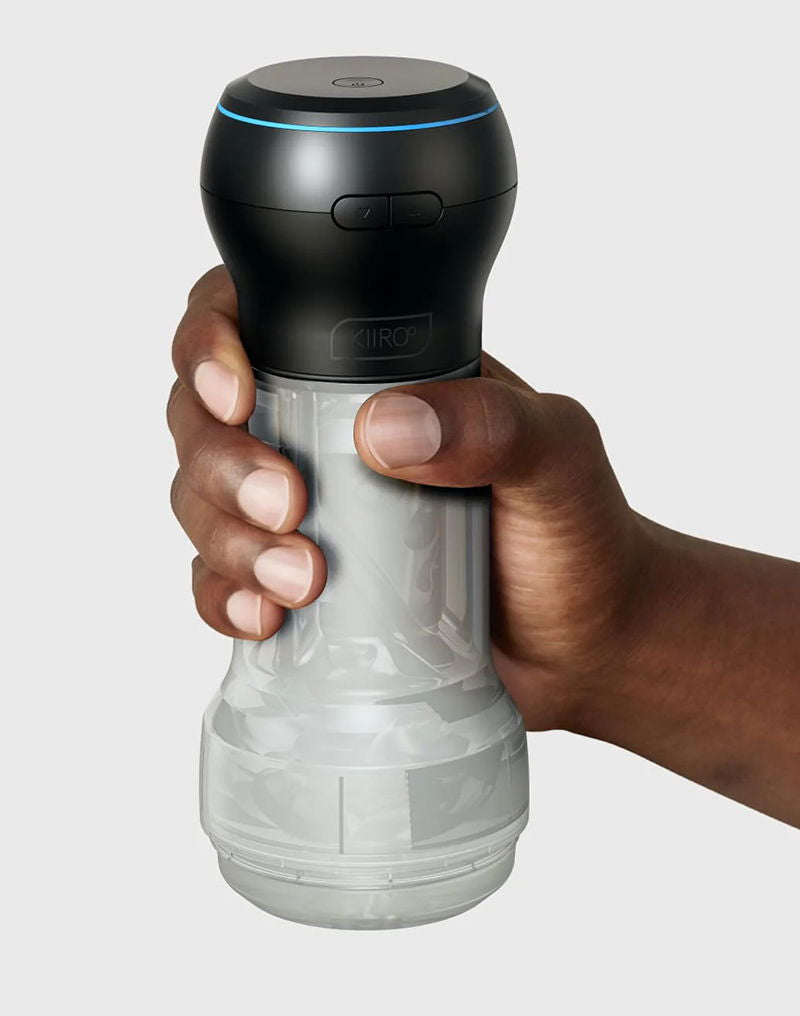 Kiiroo - Feel Pocket Stroker Crystal and Powerblow Combo - Black/Transparent-Erotiekvoordeel.nl