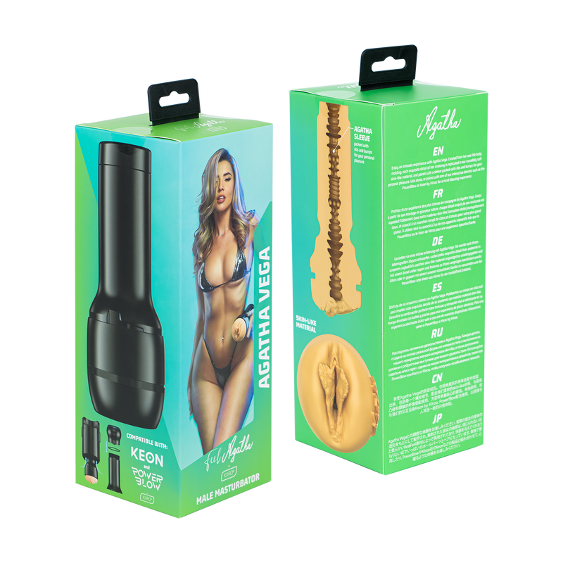 Kiiroo - Feelstar Stroker - Masturbador Pornstar - Agatha Vega - También se puede usar con el Keon o el Powerblow - Erotiekvoordeel.nl