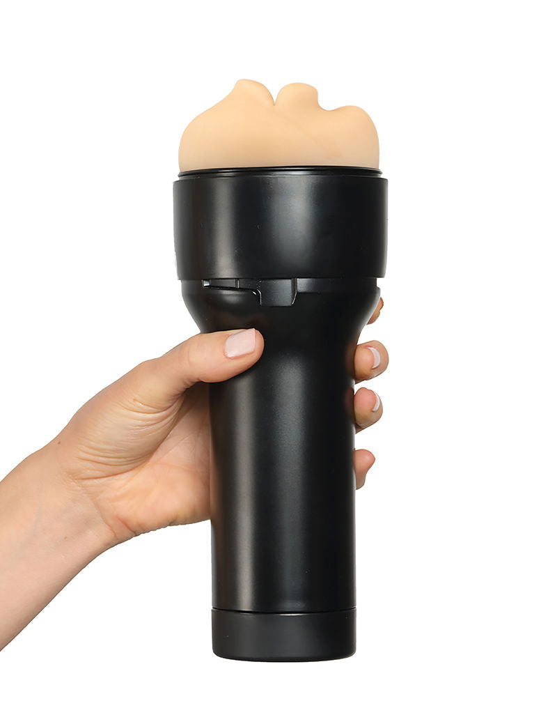 Kiiroo - Powerblow and Feel Mouth Stroker Set - Black-Erotiekvoordeel.nl