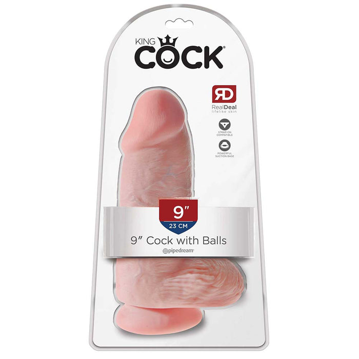 King Cock - Dildo With Balls Chubby - Flesh-Erotiekvoordeel.nl