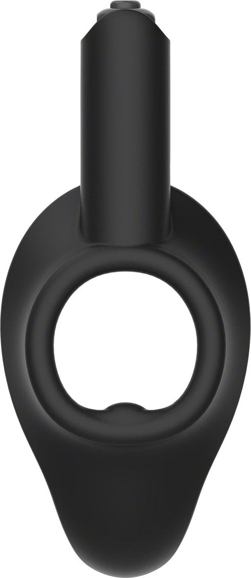 Kink by Doc Johnson - Cock Jock - Vibrerende Siliconen Cockring - Diameter 38 mm - Zwart-Erotiekvoordeel.nl