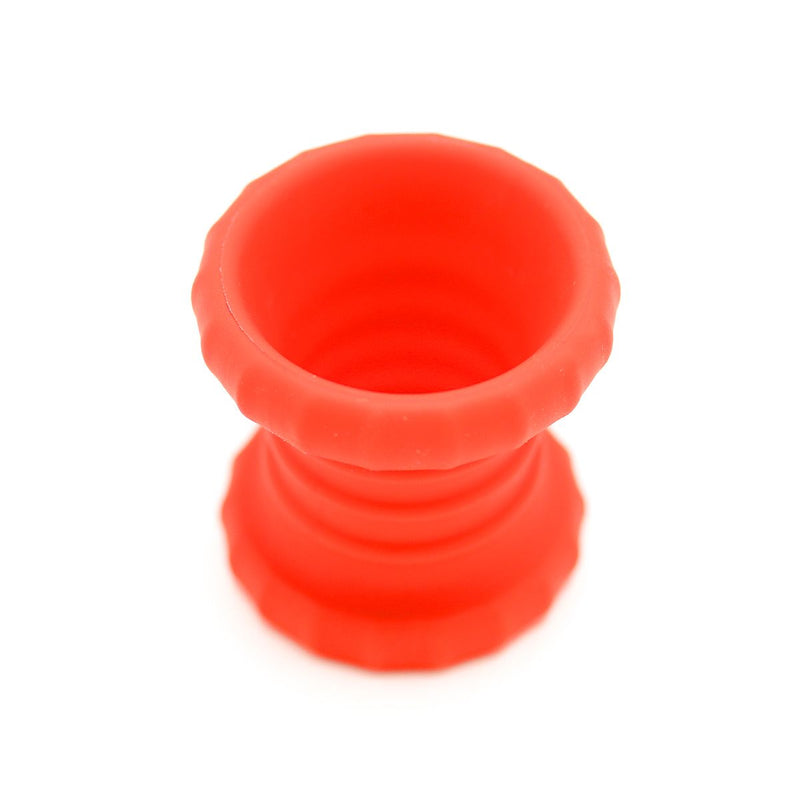 Kiotos - 2 in 1 Siliconen Cockring & Ball Stretcher - Zwart/Rood-Erotiekvoordeel.nl