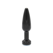 Kiotos - Plug anale in alluminio con cristallo - Nero - Erotiekvoordeel.nl