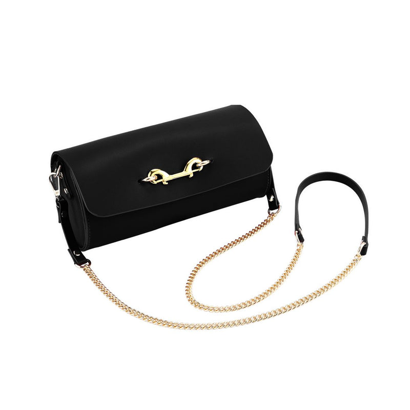 Kiotos - Kit BDSM Fancy da 5 articoli - Borsa di lusso con 5 diversi articoli BDSM - Pelle PU (vegana) - Disponibile in Rosso, rosa e nero - Erotiekvoordeel.nl