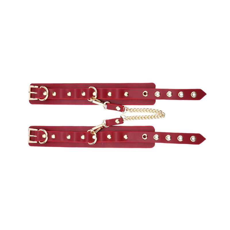Kiotos - Kit BDSM Fancy da 5 articoli - Borsa di lusso con 5 diversi articoli BDSM - Pelle PU (vegana) - Disponibile in Rosso, rosa e nero - Erotiekvoordeel.nl