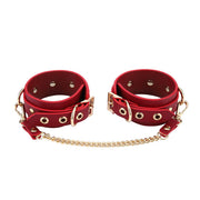 Kiotos - Kit BDSM Fancy da 5 articoli - Borsa di lusso con 5 diversi articoli BDSM - Pelle PU (vegana) - Disponibile in Rosso, rosa e nero - Erotiekvoordeel.nl