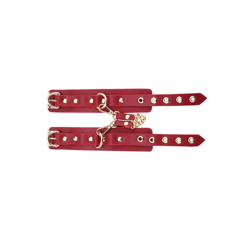 Kiotos - Kit BDSM Fancy da 5 articoli - Borsa di lusso con 5 diversi articoli BDSM - Pelle PU (vegana) - Disponibile in Rosso, rosa e nero - Erotiekvoordeel.nl