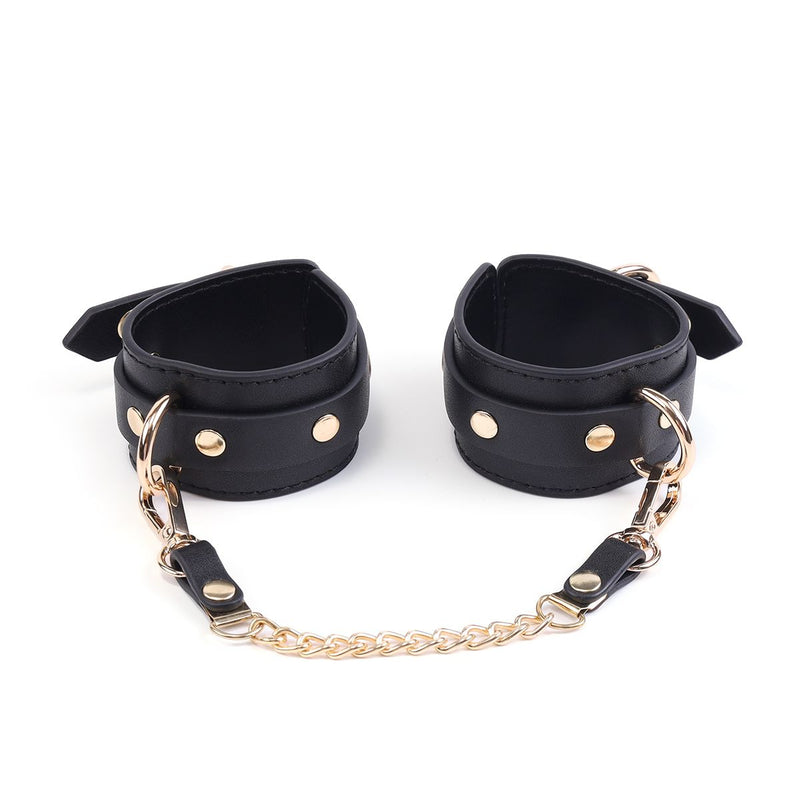 Kiotos - Kit BDSM Fancy da 5 articoli - Borsa di lusso con 5 diversi articoli BDSM - Pelle PU (vegana) - Disponibile in Rosso, rosa e nero - Erotiekvoordeel.nl