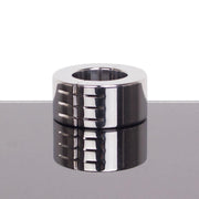 Kiotos - Ballstretcher en acier inoxydable avec rainures, articulé, 28 mm de hauteur, Ø 35 mm - Erotiekvoordeel.nl