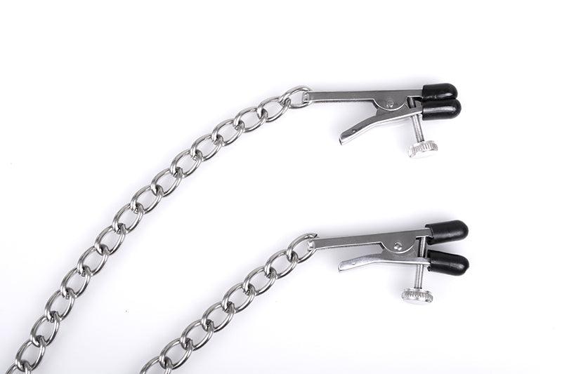 Kiotos - Bull Nose - Pinzas para pezones ajustables con cadena - Erotiekvoordeel.nl