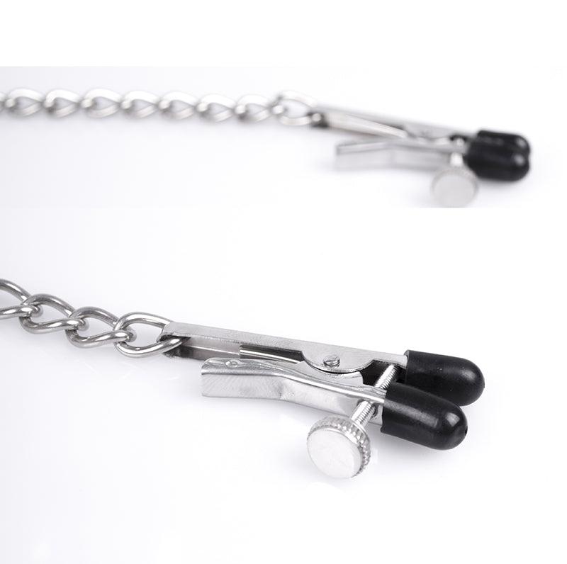 Kiotos - Bull Nose - Pinzas para pezones ajustables con cadena - Erotiekvoordeel.nl