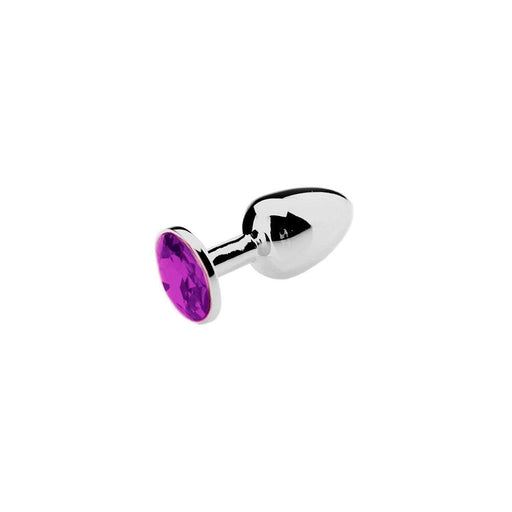Kiotos - Aluminum Butt Plug - Lightweight - Purple Decorative Stone - Erotiekvoordeel.nl