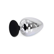 Kiotos - Plug anale in acciaio inossidabile con base in silicone BIG-S-Erotiekvoordeel.nl