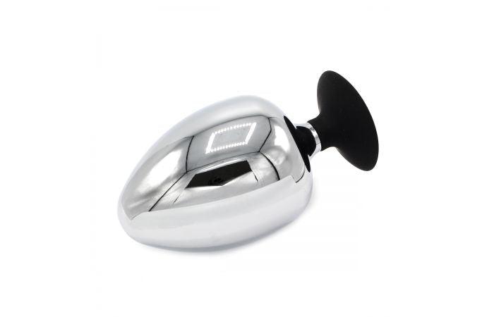 Kiotos - Plug anale in acciaio inossidabile con base in silicone BIG-S-Erotiekvoordeel.nl