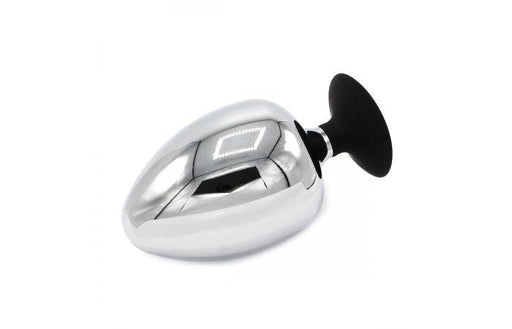 Kiotos - Plug anale in acciaio inossidabile con base in silicone BIG-S-Erotiekvoordeel.nl