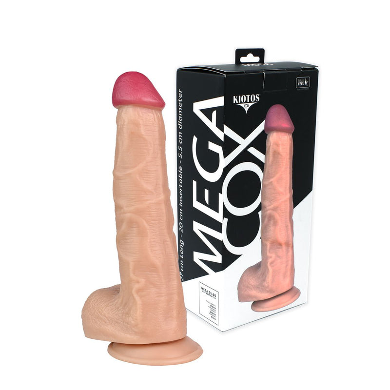 Kiotos Cox Mega Dildo No. 7 - 27 x 5.5 cm - Light Skin Tone-Erotiekvoordeel.nl