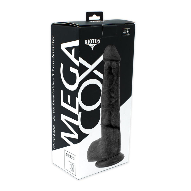 Kiotos Cox Mega Dildo No. 7 - 27 x 5.5 cm - Black-Erotiekvoordeel.nl